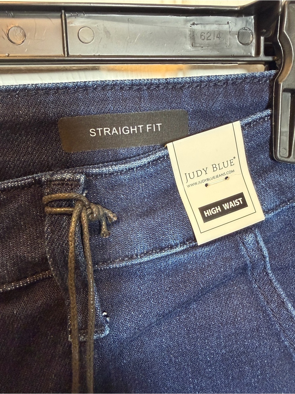 Judy Blue High Rise Straight Leg Utility Jeans Dark Wash 9/29 NWT - Picture 3 of 9